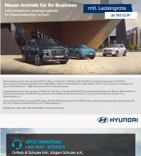 Hyundai Leasingangebote Gewerbekunden Emmendingen - Freiburg